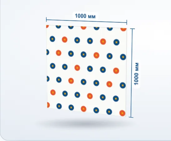 Брендированная упаковка: 3D-модель, 1000 × 1000 мм